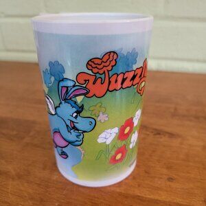 Vintage 1985 Wuzzles Plastic Mug with Handle Hasbro Disney Eleroo Butterbear T8